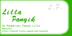 lilla panyik business card